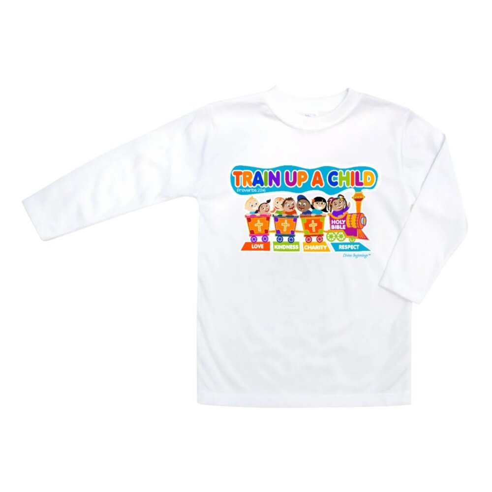 Train Up A Child - Toddler Christian T-shirt - Unisex - English (Long sleeve)